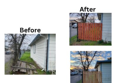 Fence building & staining
